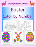 Easter Color by Number - US and UK spelling versions