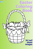 Easter Coloring Book - 36 half sheet images