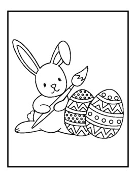 Preview of Easter Coloring Book for KDP Kids