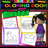 Easter Coloring Book for Toddlers and Preschool Children Kids