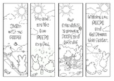 Easter Coloring Bookmarks- Peep Puns