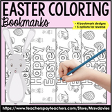 Easter Coloring Colouring Bookmarks