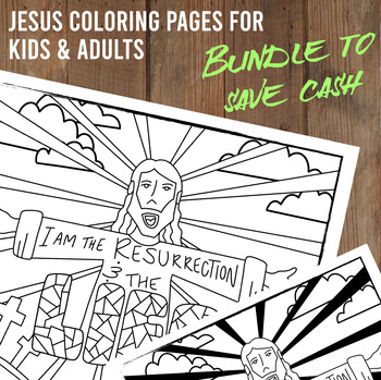 Preview of Easter Coloring Page Bundle