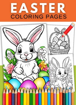 Preview of Easter Coloring Pages.