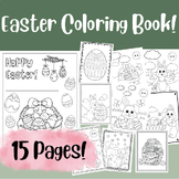 Easter Coloring Pages! 15 Pages plus cover! Free!