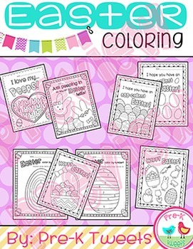 Easter Coloring Pages by Pre-K Tweets | Teachers Pay Teachers