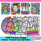 Easter Coloring Pages BUNDLE Fun Easter Pop Art Coloring S
