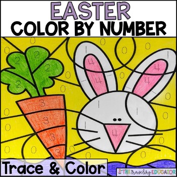 Preview of Easter Coloring Sheets | Color by Number Worksheets