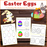 Easter Eggs Coloring Pages Special Education Autism Presch