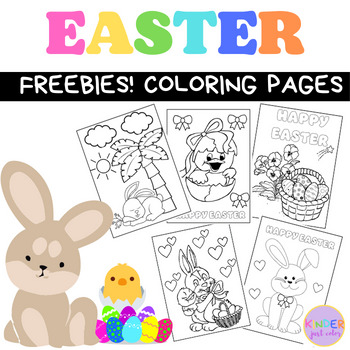 Preview of Easter Coloring Pages - Coloring Sheets - Freebies!