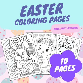 Preview of Easter Coloring Pages - Coloring Sheets - Spring Coloring Book