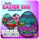 Easter Coloring Pages (Doodle Eggs)