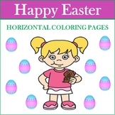 Easter Coloring Pages (Horizontal Pages)
