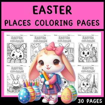 Preview of Easter Coloring Pages for Kids | Morning Work | Holiday-Season