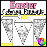 Easter Coloring Pages, Pennant Banner Coloring Sheets Acti