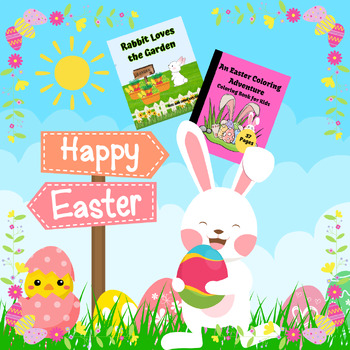 Preview of Easter Coloring Pages PLUS Beginning Reader Story Pack