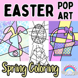 Easter Coloring Pages | Pop Art Spring Coloring | Easter B