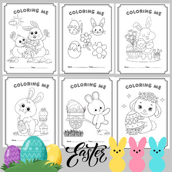 Easter Coloring Pages : Spring Coloring Pages by Rada Kromsanpim