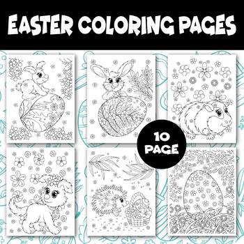 Preview of Easter Coloring Pages (Spring Coloring Pages) V4