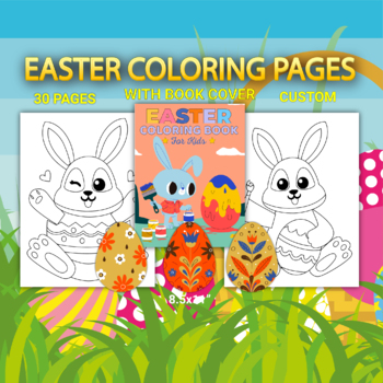 Preview of Easter Coloring Pages With Book Cover