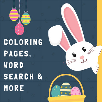 Preview of Easter Coloring Pages, Word Search & More!