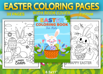 Preview of Easter Coloring Pages with Boo Cover Vol-2