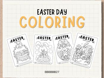 Preview of Easter Coloring - Set