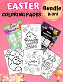 Easter Coloring pages Bundle,Spring holiday season activit