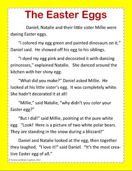 easter reading passages stories and activities 3rd grade common core