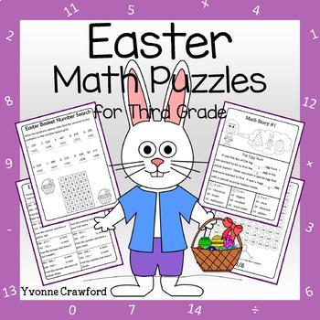 Easter Math Puzzles - 3rd Grade Common Core by Yvonne ...