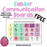 Easter Communication Boards (dyeing eggs, egg hunt, and ch