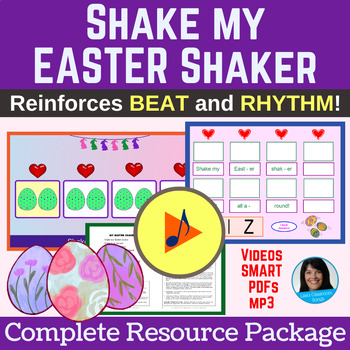 Preview of Easter Poem for Egg Shakers - Class or Program - Easter Shakers (Beat & Rhythm)