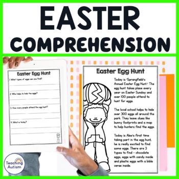 Preview of Easter Reading Comprehension Passages and Questions