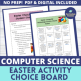Easter Computer Science Activity Choice Board