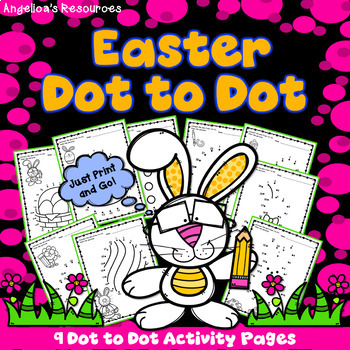 Preview of Easter Activities Connect the Dots | Math Worksheets | Dot to Dot Coloring Pages