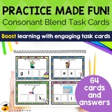Easter Consonant Blends Task Cards | Literacy Centers Phon