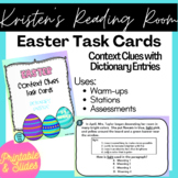Easter Context Clues Task Cards - Dictionary Entries *Grades 3-5