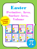 Easter Cooperative Learning Activities - Perimeter,  Area,