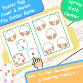 Spring Count & Match File Folder Game | Easter Math Center | Preschool Learning