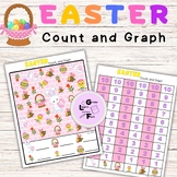 Easter Count and Graph Math Game for Kindergarten