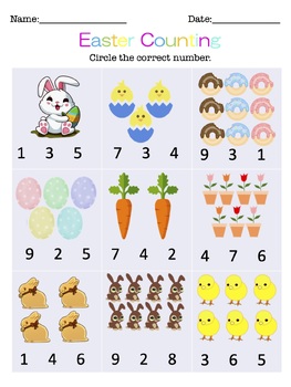 Easter Counting 1-25 Activity by Angelica Bonnici | TPT