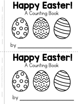 Preview of Easter Counting Book | Sight Word Emergent Reader | Number Words