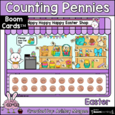 Easter Counting Coins -  Pennies - Boom Cards - Digital Di