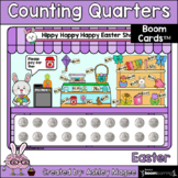 Easter Counting Coins -  Quarters - Boom Cards - Digital D