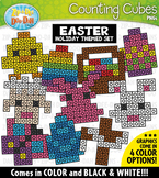 Easter Counting Cubes Clipart {Zip-A-Dee-Doo-Dah Designs}