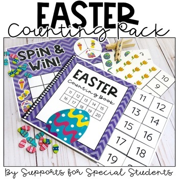 Preview of Easter Counting Pack - Hands on Counting Activities for Numbers 1-20