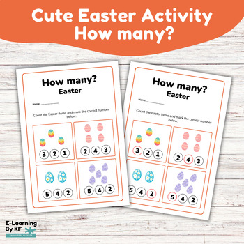 Preview of Easter Counting Quest: Interactive PDF Activity for Kids