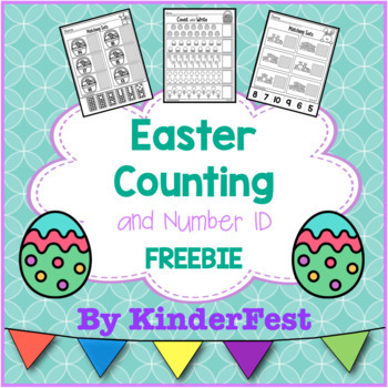 Preview of Easter Counting and Number Identification - FREEBIE!
