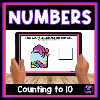 Preview of Easter Counting to 10 for Google Slides™ & PowerPoint™