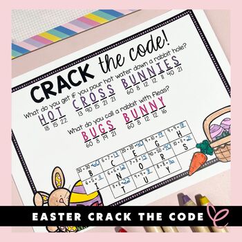 Easter Crack The Code Worksheets Teaching Resources Tpt - code cracker easter event roblox